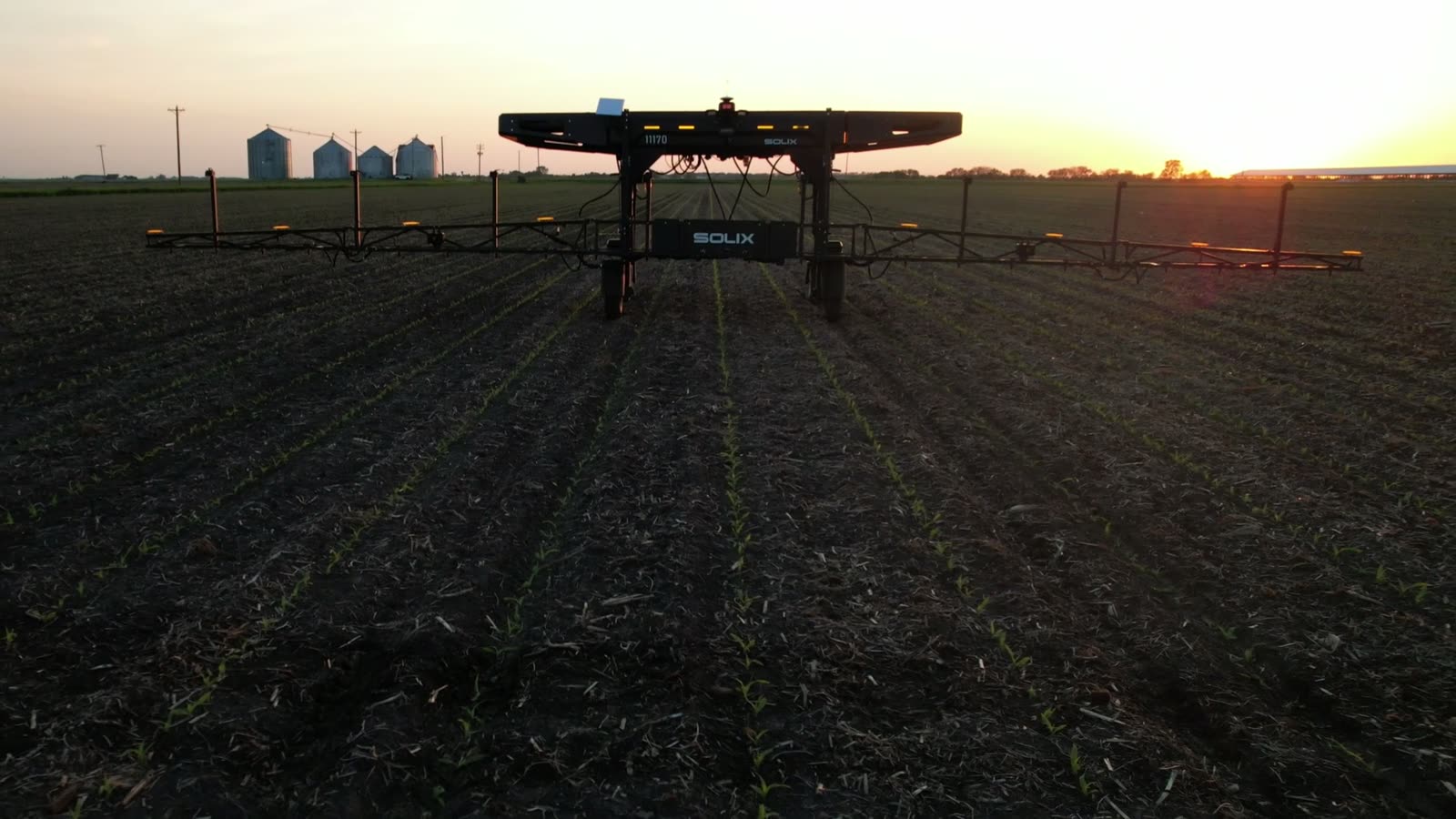 Solix applying treatment to a detected weed